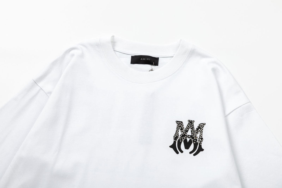 AMIRI AM Logo Cotton Jersey T-Shirts AMIRI