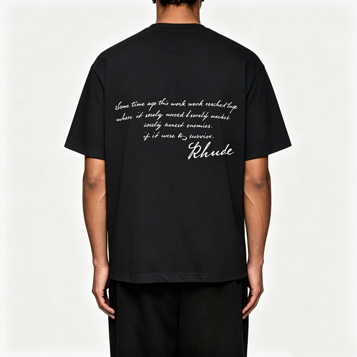 RHUDE Crewneck Cotton Tee