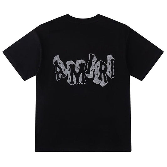 AMIRI crystal-embellished logo-print T-shirt