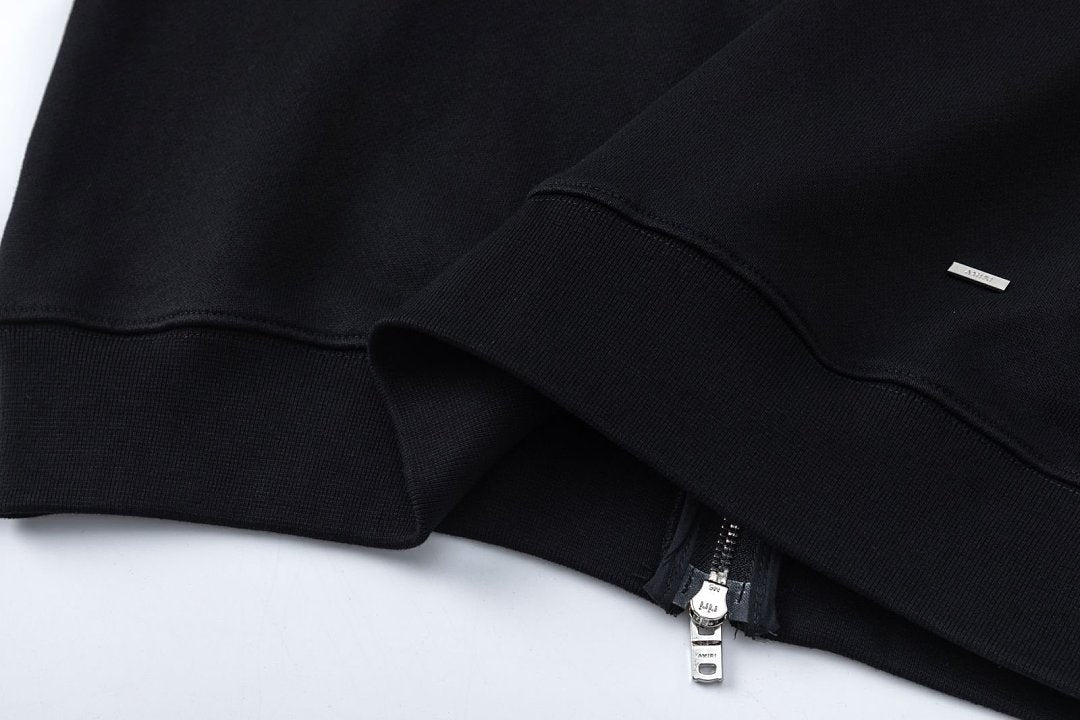 AMIRI Crystal AM Logo-print zip-up hoodie
