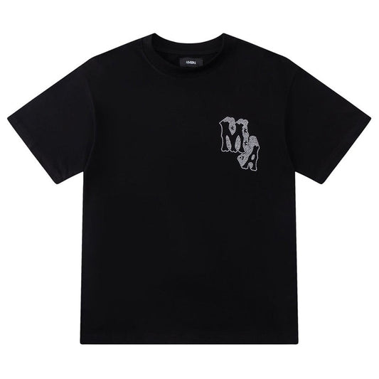 AMIRI crystal-embellished logo-print T-shirt